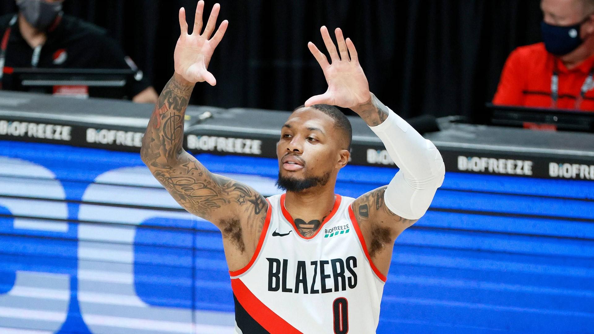 开拓者前锋利拉德在比赛中打出高效数据 开拓者前锋利拉德在比赛中打出高效数据